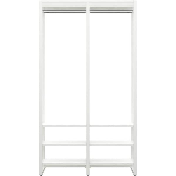 CLOSETS By LIBERTY 46.5 in. W White Adjustable Tower Wood Closet System with 8 Shelves