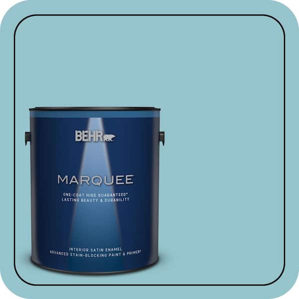 BEHR MARQUEE 1 gal. #520E-3 Velvet Morning Satin Enamel Interior Paint & Primer