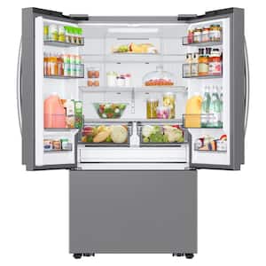 32 cu. ft. Mega Capacity 3-Door French Door Refrigerator with Dual Auto Ice Maker in Stainless Steel