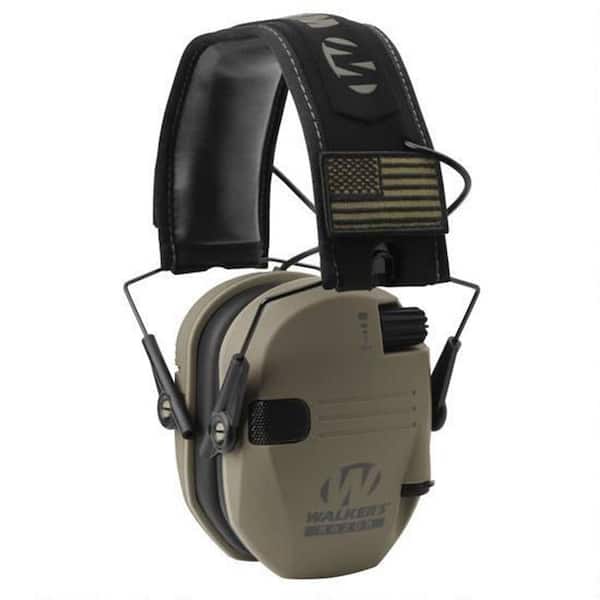 WALKER'S Patriot Razor Slim Shooting Ear Protection Muffs, NRR 23dB (2-Pack)