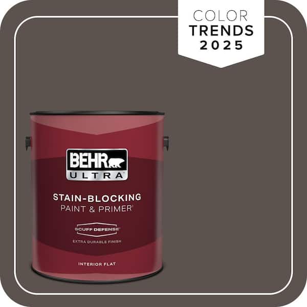 BEHR ULTRA 1 gal. #MQ2-54 Gardeners Soil Extra Durable Flat Interior Paint & Primer