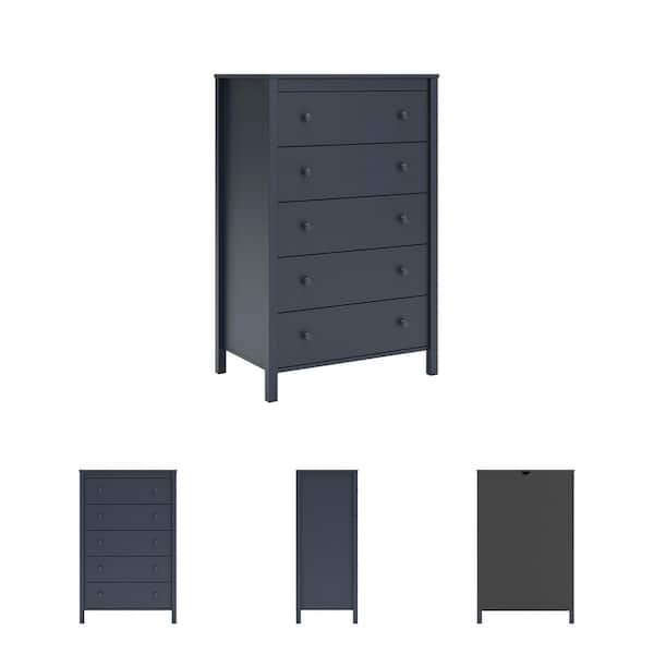 Signature DESIGN BY ASHLEY Simmenfort Blue 5 Drawers 31 in. Chest of  Drawers EB1528-245 - The Home Depot