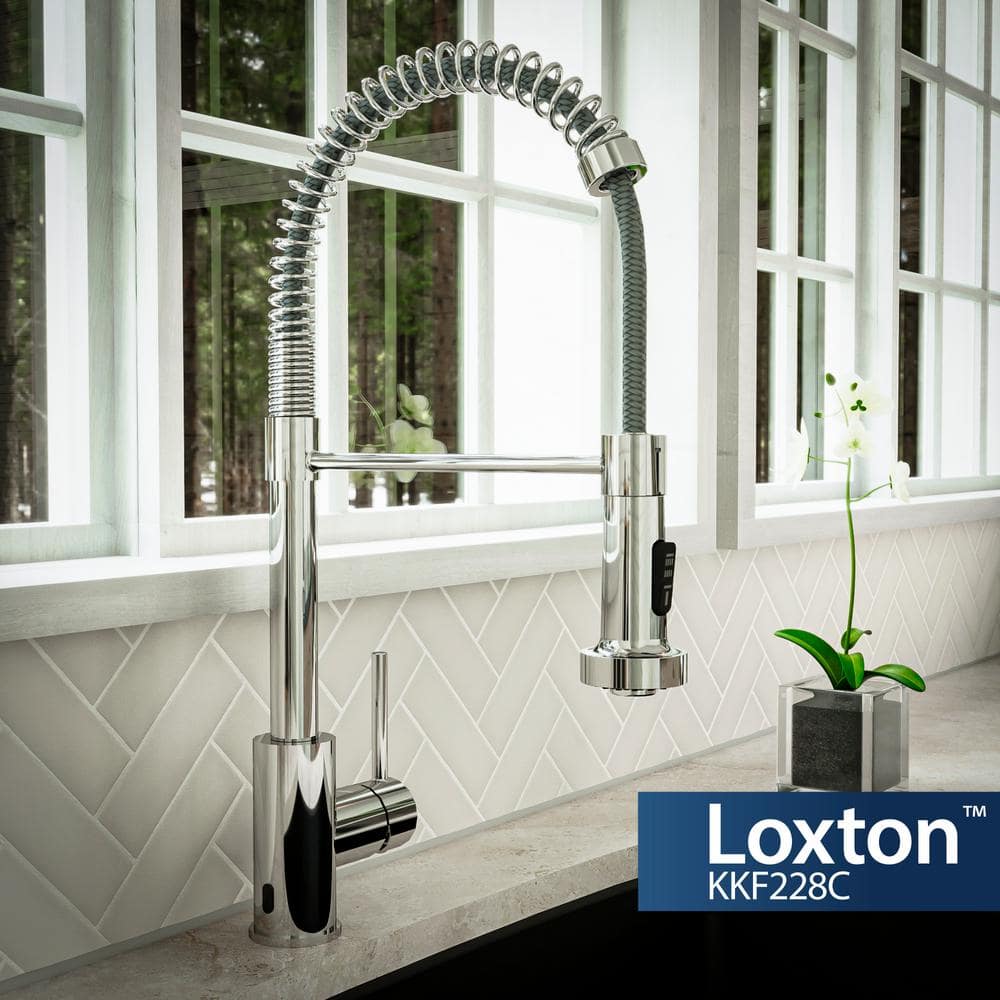 Chrome Touchless Pull-Down Kitchen Faucet with Spray