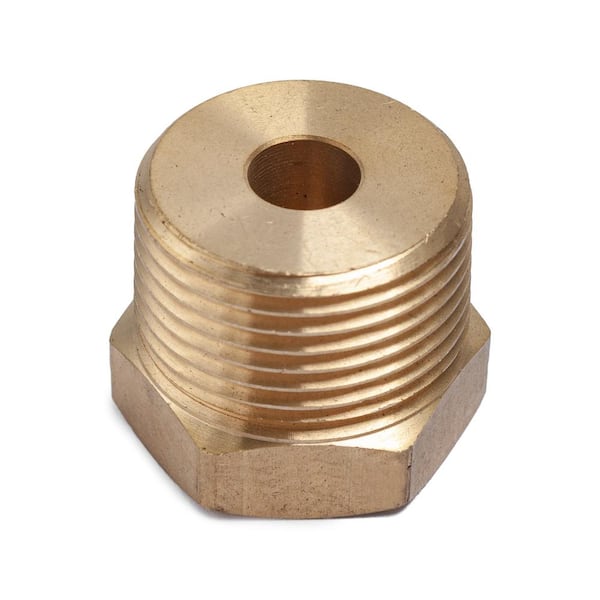 FasParts 3/8 NPT Male NPT MIP MPT x 1/8 NPT Female FIP FPT Reducer  Bushing Brass Fitting Fuel/Air/Water/Boat/Gas/Oil WOG