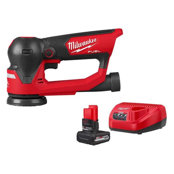 M12 FUEL 12V Lithium-Ion Brushless Cordless 3 in. Random Orbital Detail Sander with HIGH OUTPUT XC5. 0 Starter Kit