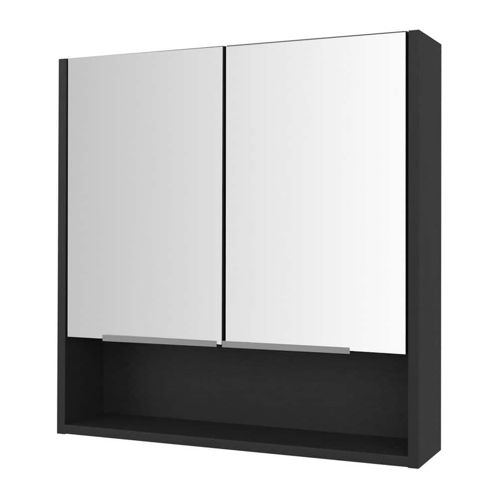 23.6 in. W x 24.6 in. H Rectangular Particle Board Medicine Cabinet with Mirror and Three Shelves price history on PriceWatchPro