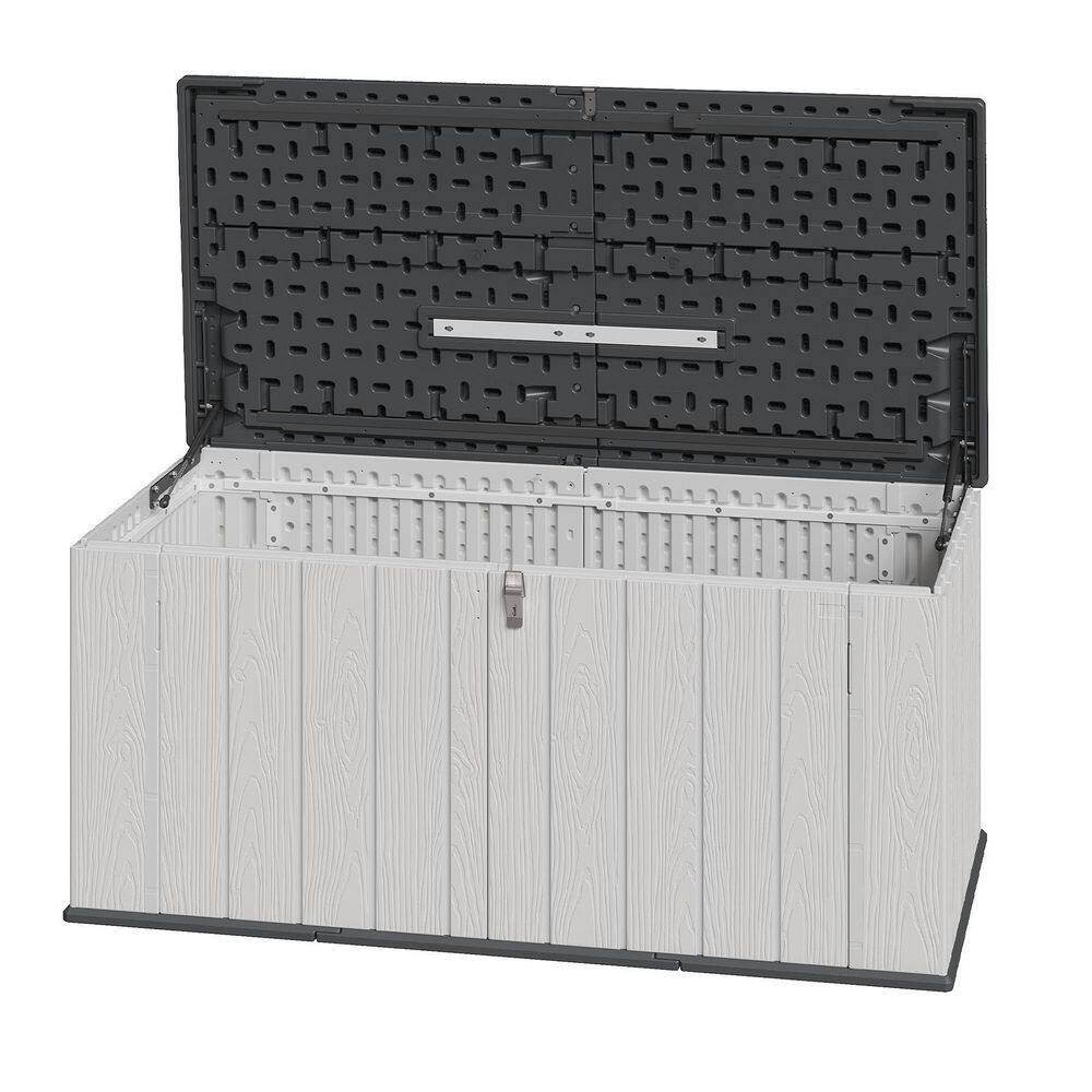 4 ft. 7.9 in. W x 2 ft. 2.4 in. D x 2 ft. H Resin Shed Horizontal Outdoor Storage Cabinet for Garden Home (9 sq. ft. ) price history on PriceWatchPro