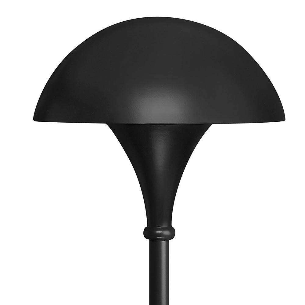 Black Aluminum 26" Mushroom Pathway Light