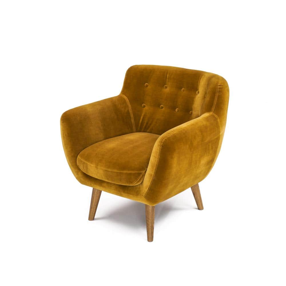 rhodes mid century modern tufted armchair