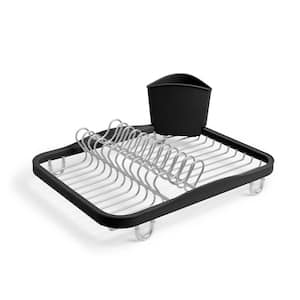 LEXI HOME X-Large Over the Sink Adjustable Dish Rack Drainer with Utensils  Hooks Cutlery Holder LB5304 - The Home Depot