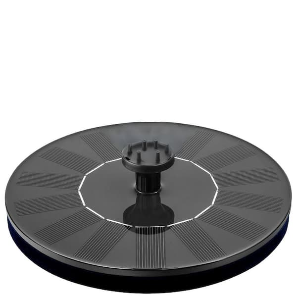 Solar Bird Bath Spitter Fountain Pump with 6 Nozzles, Floating Solar Powered Water Pump for Bird Bath, Pond, Garden Use