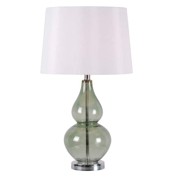 Kenroy Home McCauley 27 in. Spruce Glass Table Lamp