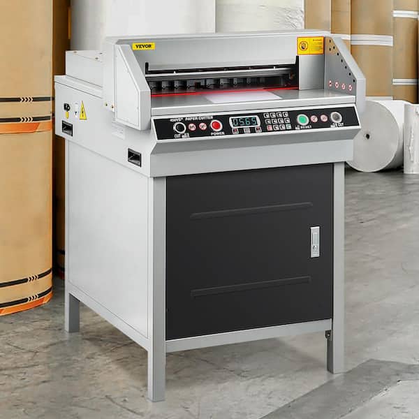 Electric Paper Cutter 18 in. Tile Cutter with Steel Blade Paper Cutter and Guillotine Numerical Control Auto Digital