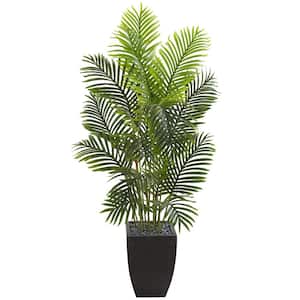 Indoor 5.5 ft. Paradise Palm Artificial Tree in Square Planter