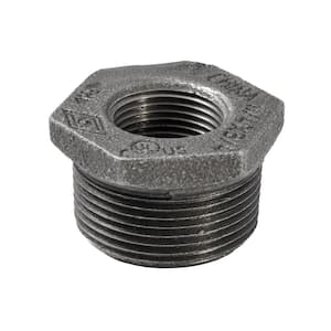 1-1/4 in. x 3/4 in. Black Malleable Iron Hex Bushing Fitting