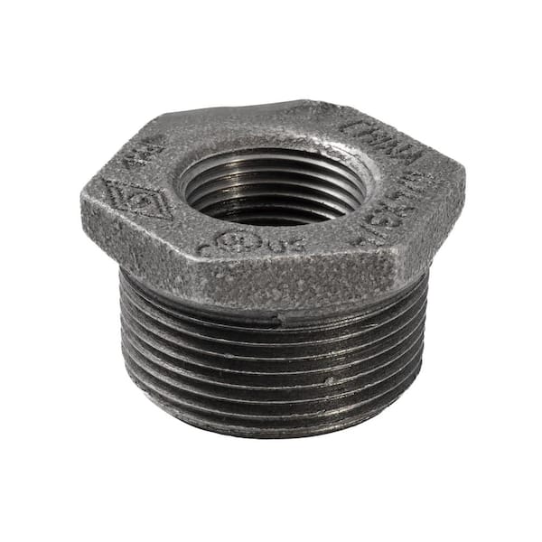 Southland 1-1/4 in. x 3/4 in. Black Malleable Iron Hex Bushing Fitting