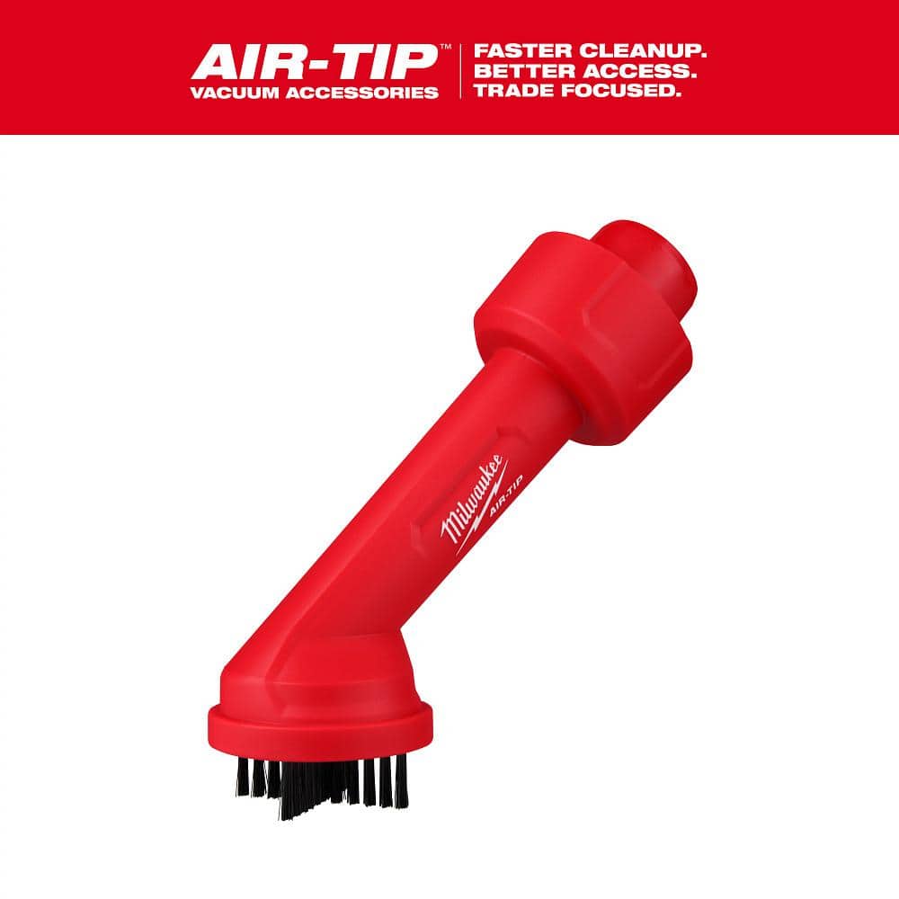 Milwaukee AIR-TIP Red Plastic Cross Brush Tool