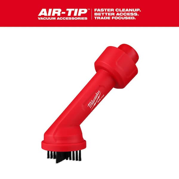 AIR-TIP 1-1/4 in. - 2-1/2 in. Cross Brush Tool Wet/Dry Shop Vacuum Attachment (1-Piece)