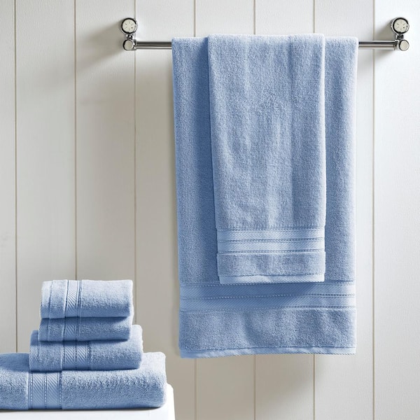 Purely Indulgent 100% HydroCotton | Includes: 2 Luxury Bath Towels, 2 Hand  Towels & 2 Washcloths | Quality, Ultra Soft Towel Set | 6 Piece Set (Blue)