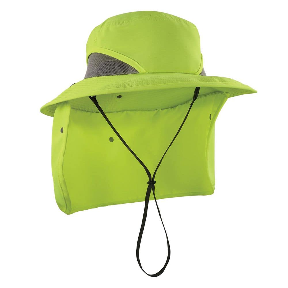 Ergodyne Chill-Its 8934 S/M Lime Ranger Hat - Neck Shade 8934