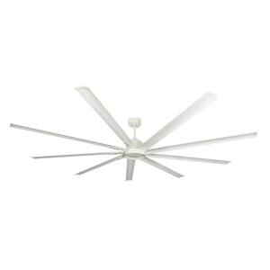 Liberator WiFi 96 in. Indoor/Outdoor Pure White Smart Ceiling Fan with Remote Control