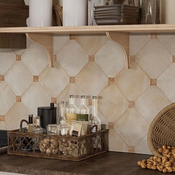 Laverton Octagon Arena with Taco Natural 8 in. x 8 in. Porcelain Floor and Wall Tile (22.5 sq. ft. /Case)
