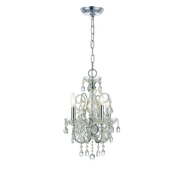 Crystorama Imperial 4-Light Polished Chrome Chandelier