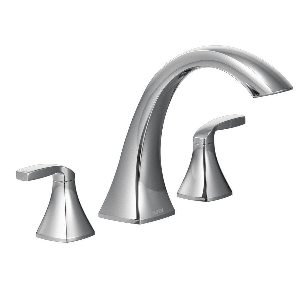 Elegant Polished Nickel Two-Handle Widespread Bathroom Faucet