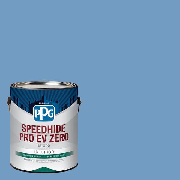 PPG Speedhide Pro EV Zero 1 gal. PPG1161-4 Blue Promise Flat Interior Paint