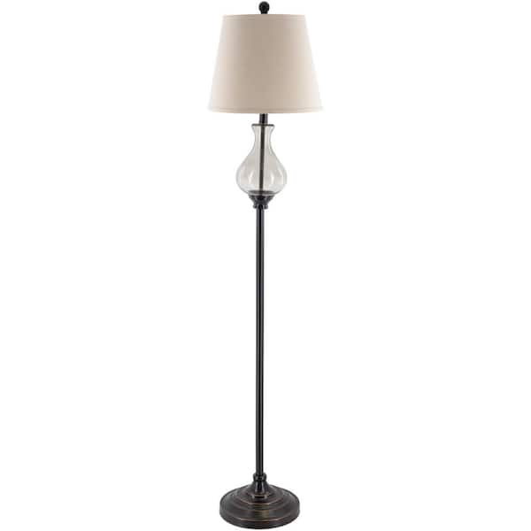 Artistic Weavers Tadoba 60.75 in. Bronze Indoor Floor Lamp with Tan Empire Shaped Shade