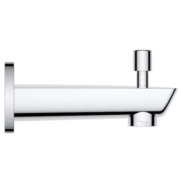 GROHE BauLoop Wall-Mount Diverter Tub Spout, StarLight Chrome 13287001