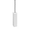 5 in.White Indoor/Outdoor Rectangle Ceiling Fan Pull Chains (2-Pack)