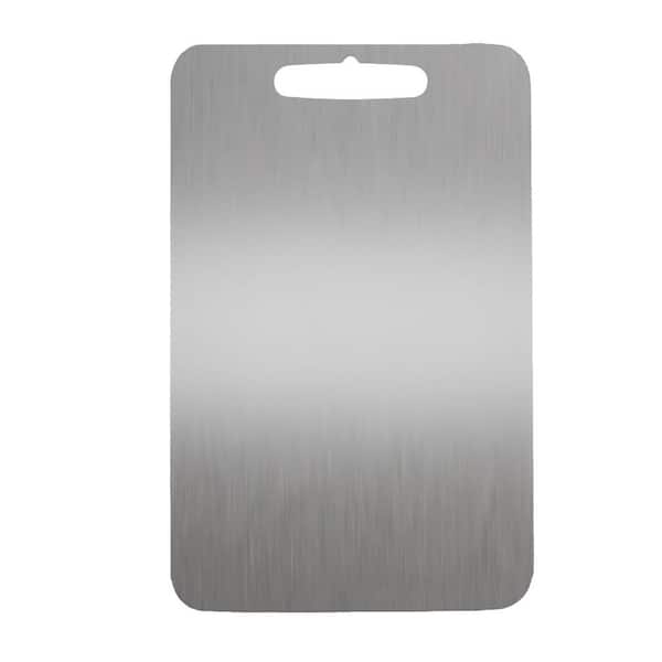 Adrinfly Cutting Board 13.4 in. x 9 in. Rectangular Stainless Steel Double - Sided Cutting Board for Kitchen