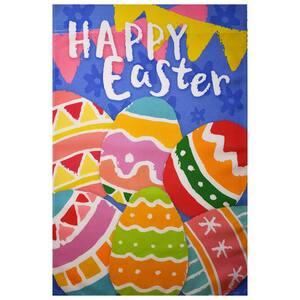 1 ft. x 1-1/2 ft. Happy Easter Eggs Garden Decoration Flag
