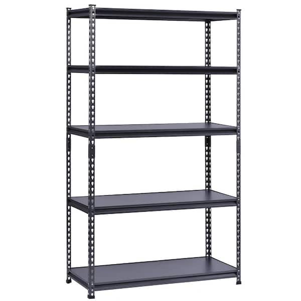 5-Tier Steel Laminate Garage Storage Shelving unit, Silver Vein (48 in. W x 72 in. H x 24 in. D Laminate Steel Shelf