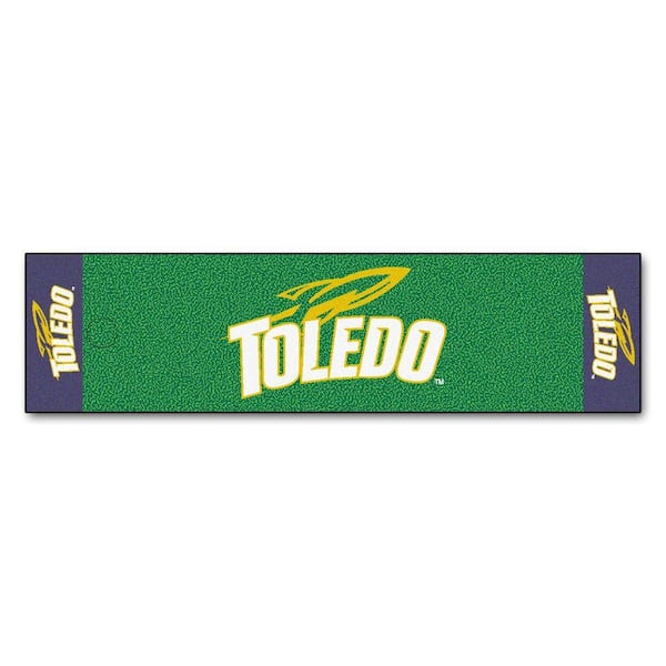 FANMATS NCAA University of Toledo 1 ft. 6 in. x 6 ft. Indoor 1-Hole Golf Practice Putting Green