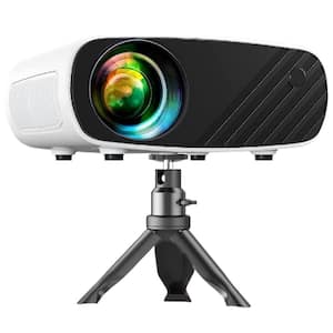 1920 x 1080 HD Mini Projector for iPhone with 8000 Lumens Portable Projector with Tripod and Carry Bag