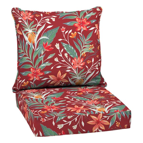 Arden Selections earthFIBER Outdoor Deep Seat Set 24 in. x 24 in., Luau ...