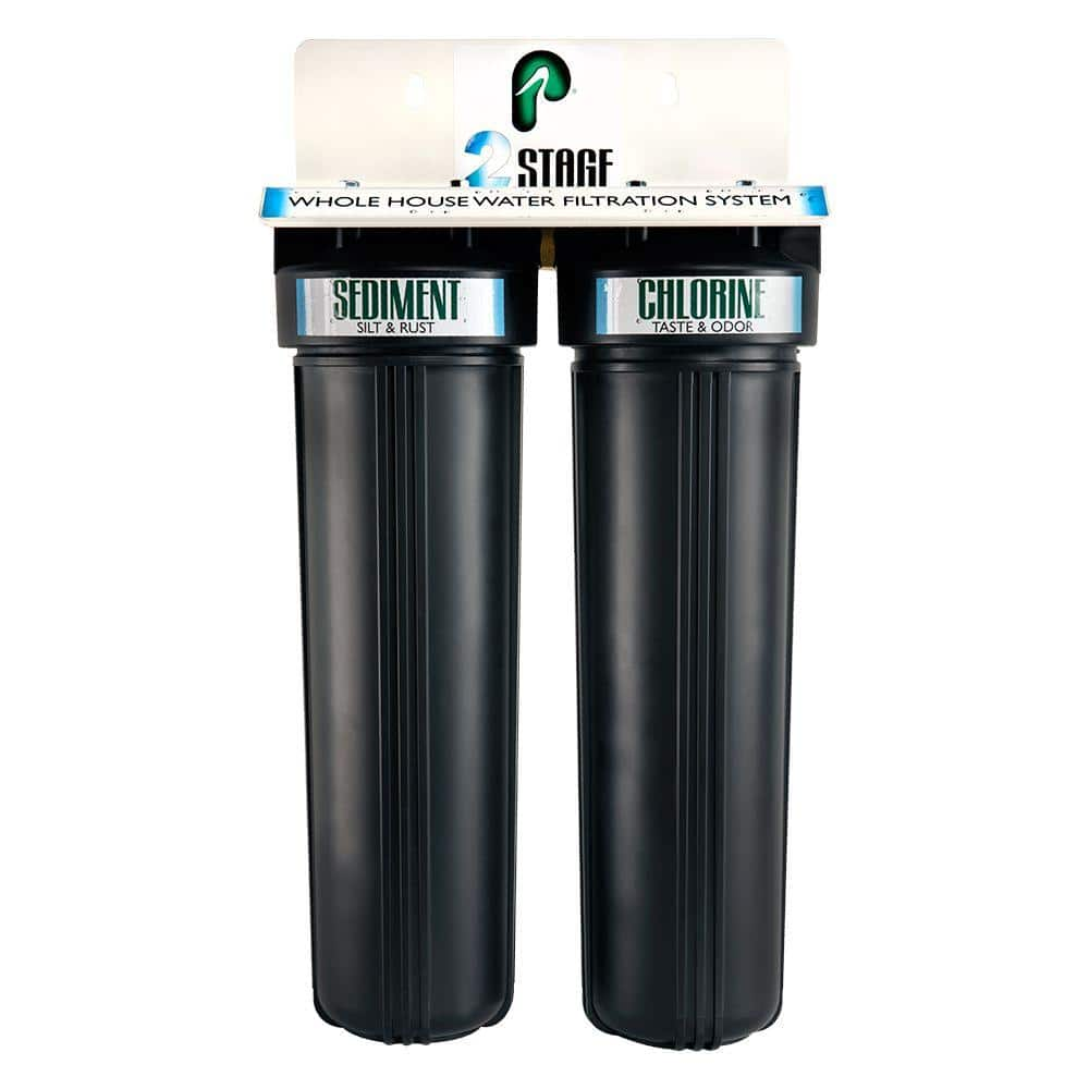 Pelican Water 2 Stage Whole House Water Filtration System THD PRL 2   Black White Pelican Water Whole House Water Filter Systems Thd Prl 2 64 1000 