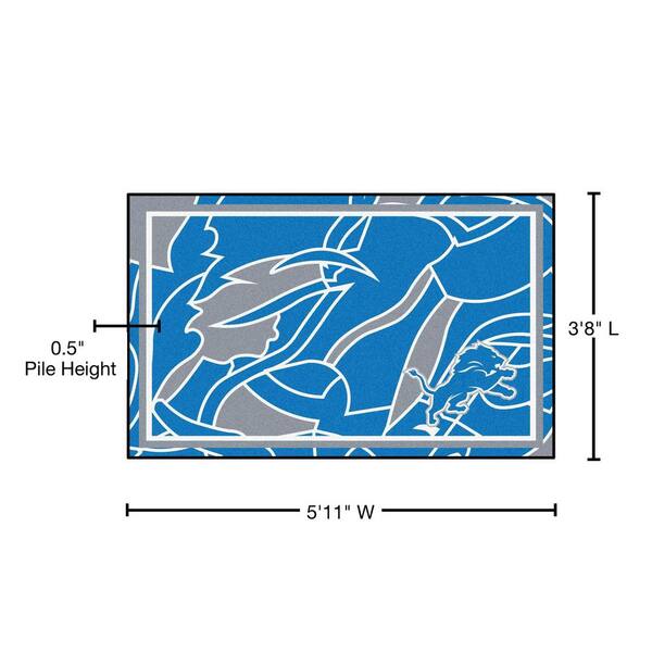 Fanmats Detroit Lions 3ft. x 5ft. Plush Area Rug