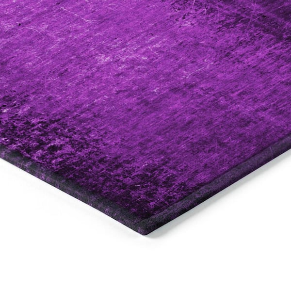 Chantille ACN554 Purple 2 ft. 3 in. x 7 ft. 6 in. Machine Washable Indoor/Outdoor Geometric Runner Rug