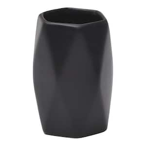 Diamond Bath Tumbler Cup Holder or Toothbrush Holder Black