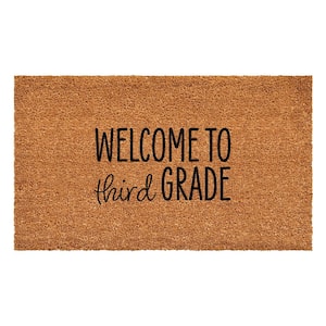 Personalized Welcome to Grade Doormat 17" x 29"