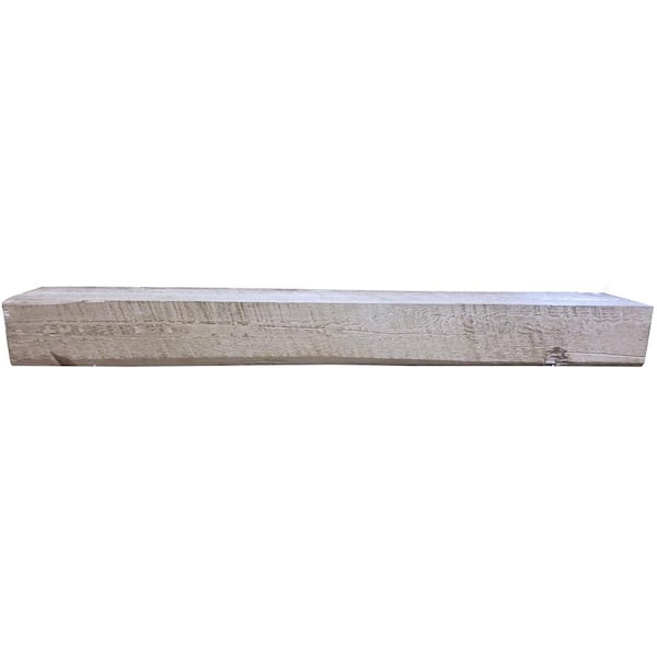 BOULDER INNOVATIONS LLC Solid Mantel 72 in. x 5 in. x 8 in. Rough Cut Fireplace Shelf