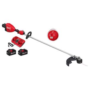 M18 FUEL 18V Brushless Cordless 17 in. Straight Shaft String Trimmer w/0.105 in. x 180 ft. Line, (2) Battery, Charger
