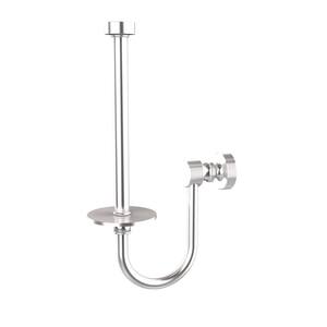 Foxtrot Collection Upright Single Post Toilet Paper Holder in Satin Chrome