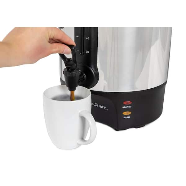 PartyHut 100-Cup Commercial Coffee Urn Brewing Broiler Coffee Maker