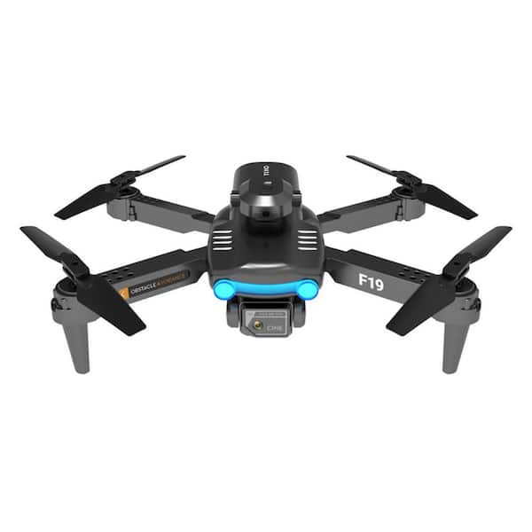F19 Drone 1080p Camera, RC Quadcopter, 4 Way Obstacle Avoidance and  Interactive Features 20-Minutes Flight Time F19 - The Home Depot