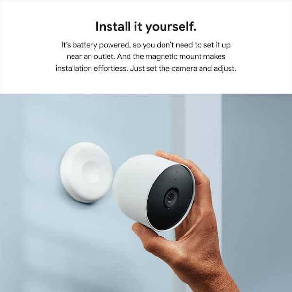 Google Nest Cam (Battery) - Indoor and Outdoor Wireless Smart Home 