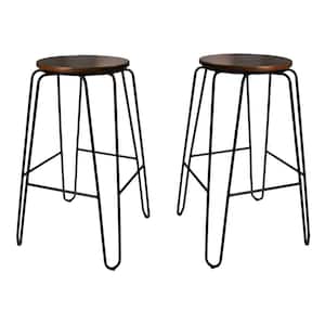 Ethan 29 in. Elm Stacking Stool (Set of 2)